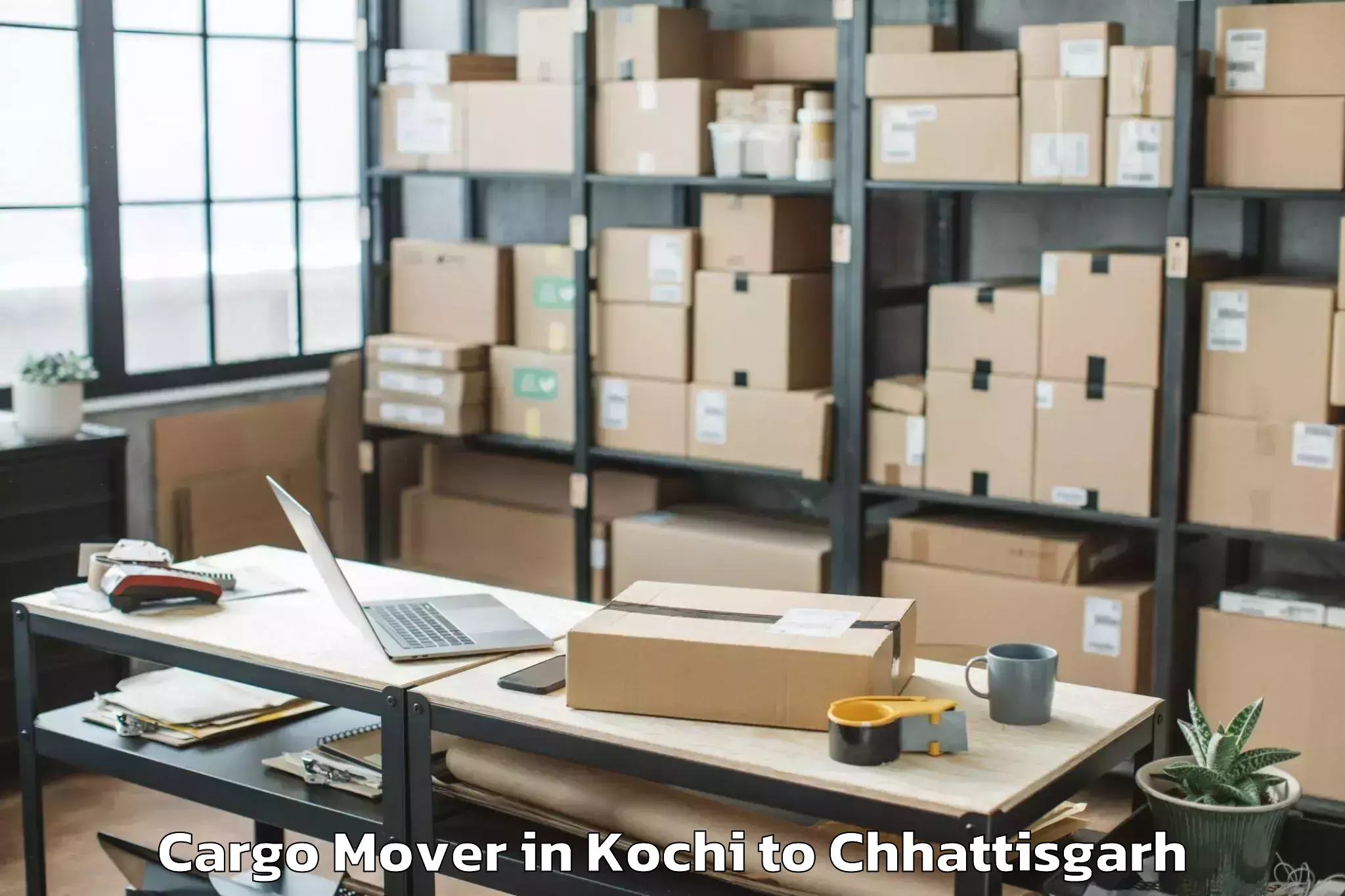 Book Kochi to Bijapur Chhattisgarh Cargo Mover